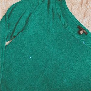 Green Sparkly Top